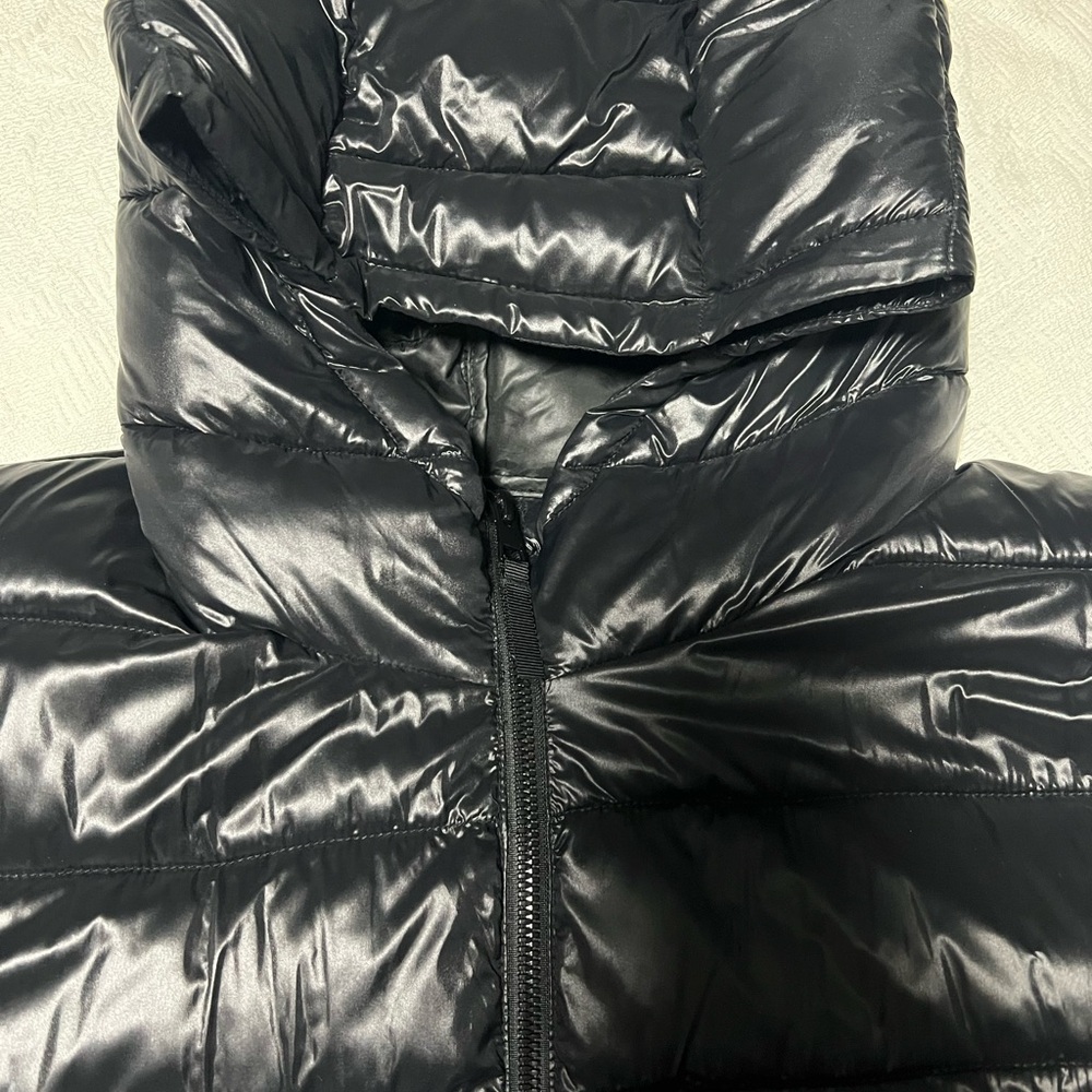 Aventura Women's Glossy Charcoal Puffer Coat - Picture 10 of 13